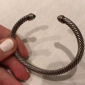 David Yurman blue topaz bracelet